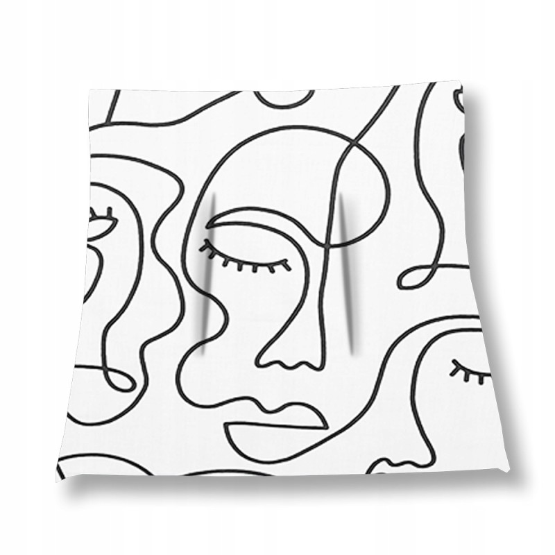 Kėdės pagalvėlė be kaklaraiščių, 38x38, balti veideliai