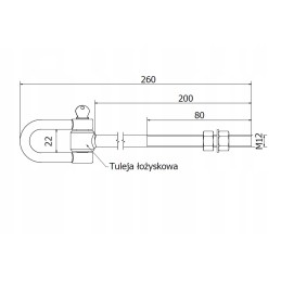 Professional hook used as a swing attachment. Hooks are used in swing construction to suspend a chain or rope.