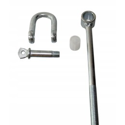 Sūpynių kablys su apkabomis m12x195 mm