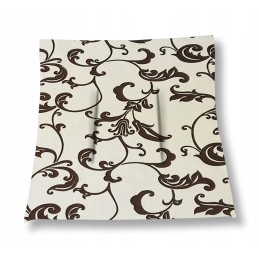 Kėdės pagalvėlė be kaklaraiščių, 38x38, smėlio spalvos gėlės