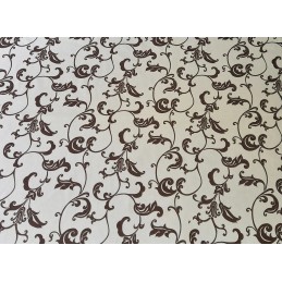 Kėdės pagalvėlė be kaklaraiščių, 38x38, smėlio spalvos gėlės