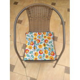 Kėdės pagalvėlė be kaklaraiščių, 38x38, oranžinė