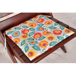 Kėdės pagalvėlė be kaklaraiščių, 38x38, oranžinė