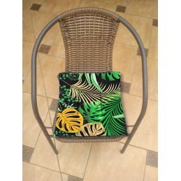 Kėdės pagalvėlė b/w 38x38 džiunglių monsteros lapai