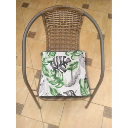Kėdės pagalvėlė b/w 38x38 monstery žalia ir pilka