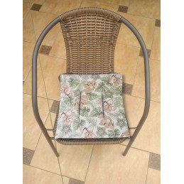 Kėdės pagalvėlė be kaklaraiščių 38x38 orchidėja su monstera