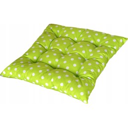 Dygsniuota pagalvėlė, kėdės sėdynė be kaklaraiščių, 35x35, žirnio žalia
