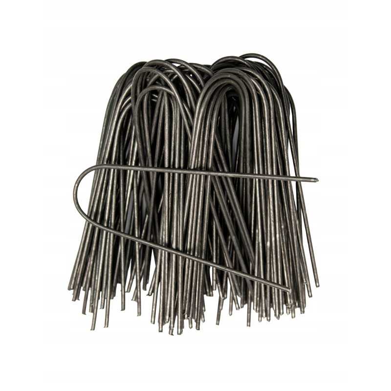 Smeigtukai, kaiščiai, inkarai agrotekstilei tvirtinti, agritekstilei, 100 vnt., raidės „v“ formos