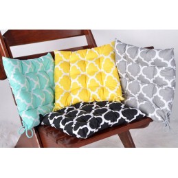 Dygsniuota pagalvėlė, kėdės sėdynė be raiščių 35x35 maroko pilka