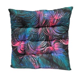 Dygsniuota kėdės pagalvėlė, be kaklaraiščių, 35x35, juodos plunksnos