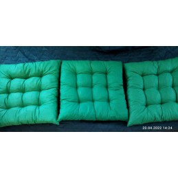 Dygsniuota kėdės pagalvėlė be kaklaraiščių 35x35 monstery celadon