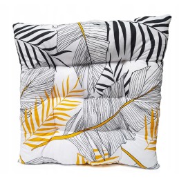 Dygsniuota kėdės pagalvėlė, be kaklaraiščių, 35x35 plunksnos