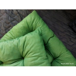 Dygsniuota kėdės pagalvėlė be kaklaraiščių 35x35 monstery celadon