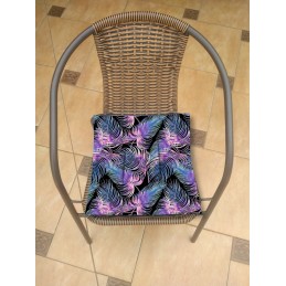 Kėdės pagalvėlė be kaklaraiščių 38x38 plunksnos juodos spalvos