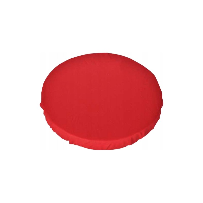 Apvali išmatų pagalvėlė 32cm, 100% medvilnė, raudona