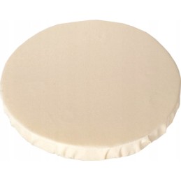 Apvali išmatų pagalvėlė 32cm, 100% smėlio spalvos medvilnė