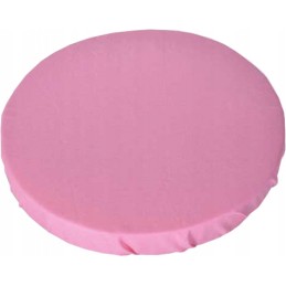 Apvali taburečių pagalvėlė 32cm, 100% medvilnė, rožinė