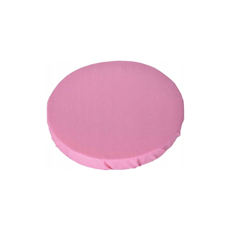 Apvali taburečių pagalvėlė 32cm, 100% medvilnė, rožinė