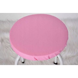 Apvali taburečių pagalvėlė 32cm, 100% medvilnė, rožinė