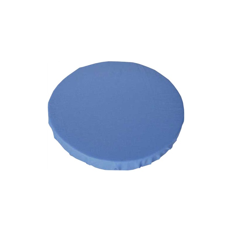 Apvali išmatų pagalvėlė 32 cm, 100% medvilnė, mėlyna