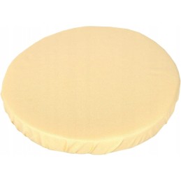 Apvali išmatų pagalvėlė 32 cm, 100% kreminė medvilnė