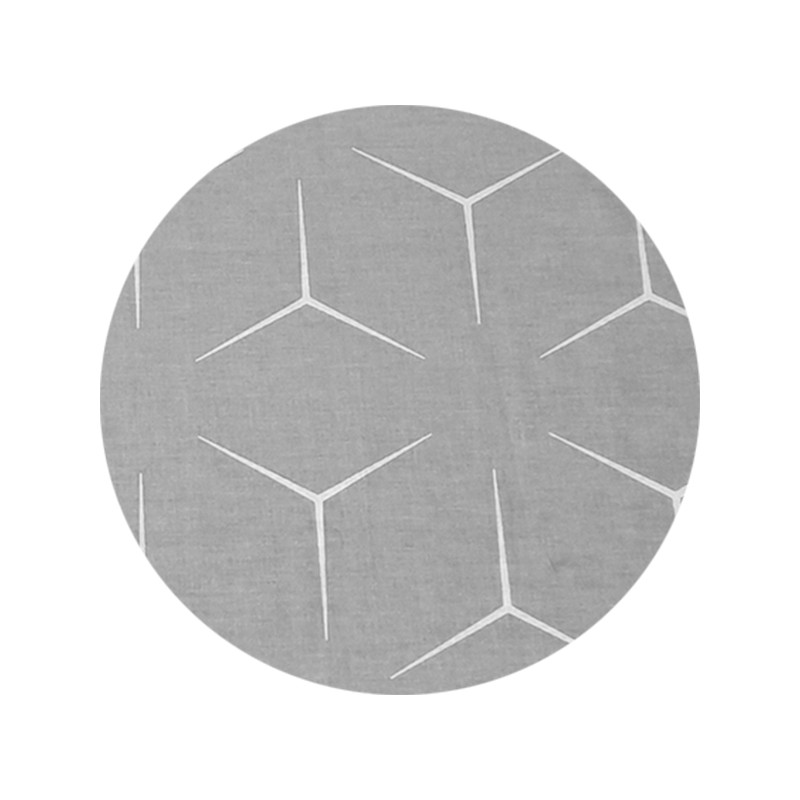 Apvali išmatų pagalvėlė 32 cm, 100% medvilnė, milano pilka