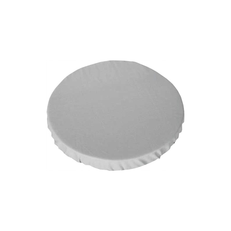 Apvali taburečių pagalvėlė 32cm, 100% pilka medvilnė