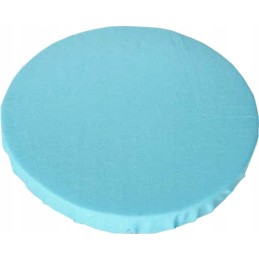 Apvali taburečių pagalvėlė 32cm, 100% medvilnė, turkis