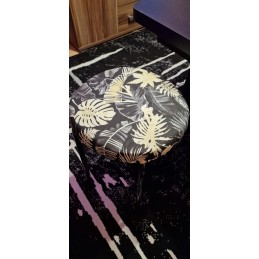 Apvali išmatų pagalvėlė 32 cm, 100% medvilnė, kreminės avytės