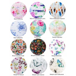 Apvali išmatų pagalvėlė, 32cm medvilnė