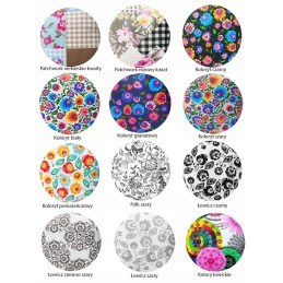 Apvali išmatų pagalvėlė, 32cm medvilnė