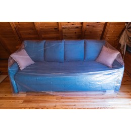 Apsauginė folija vienvietė sofa 243,8 x 137,2 cm storio 50 mikronų