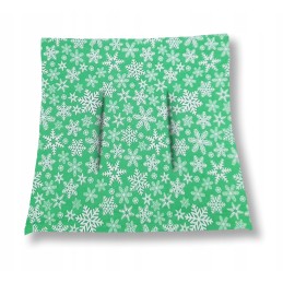 Mazginė kėdės pagalvė 38x38 snaigės žalia