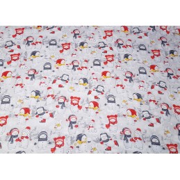 Mazginė kėdės pagalvėlė 38x38, 100% medvilnė, sniego seneliai