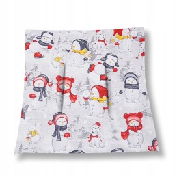 Mazginė kėdės pagalvėlė 38x38, 100% medvilnė, sniego seneliai