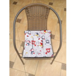 Mazginė kėdės pagalvėlė 38x38, 100% medvilnė, sniego seneliai