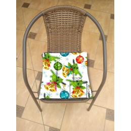 Mazginė kėdės pagalvėlė 38x38 Kalėdiniai varpeliai