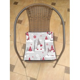 Mazginė kėdės pagalvėlė 38x38 gnomes pilka