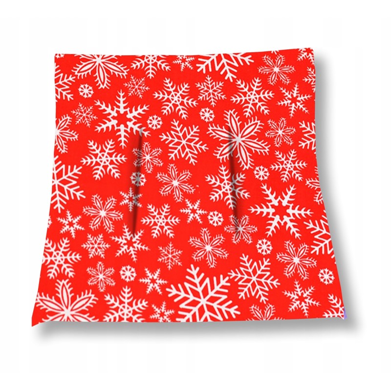 Mazginė kėdės pagalvėlė 38x38 raudona snaigė