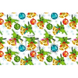 Mazginė kėdės pagalvėlė 38x38 Kalėdiniai varpeliai