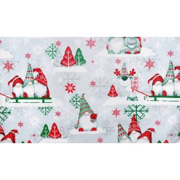 Mazginė kėdės pagalvėlė 38x38 raudonos ir žalios spalvos nykštukai