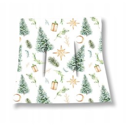 Mazginė kėdės pagalvėlė 38x38 Kalėdų eglutė auksinė žvaigždė