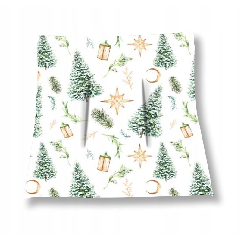 Mazginė kėdės pagalvėlė 38x38 Kalėdų eglutė auksinė žvaigždė