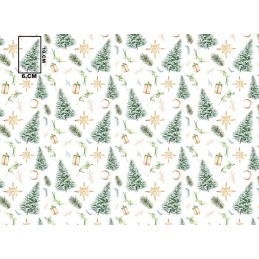 Mazginė kėdės pagalvėlė 38x38 Kalėdų eglutė auksinė žvaigždė