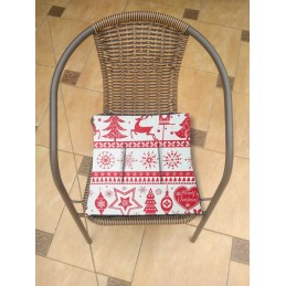 Mazginė kėdės pagalvėlė 38x38 Kalėdų raudona