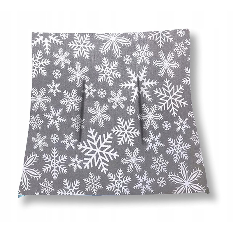 Mazginė kėdės pagalvė 38x38 snaigės pilka