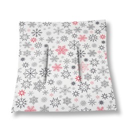 Mazguota kalėdinės kėdės pagalvėlė 38x38 snaigės balta