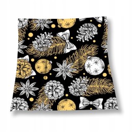 Mazginė kėdės pagalvė 38x38 kūgiai ant juodos spalvos