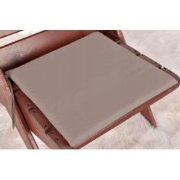 Surišta terasos kėdės pagalvė 45x45 tamsiai smėlio spalvos