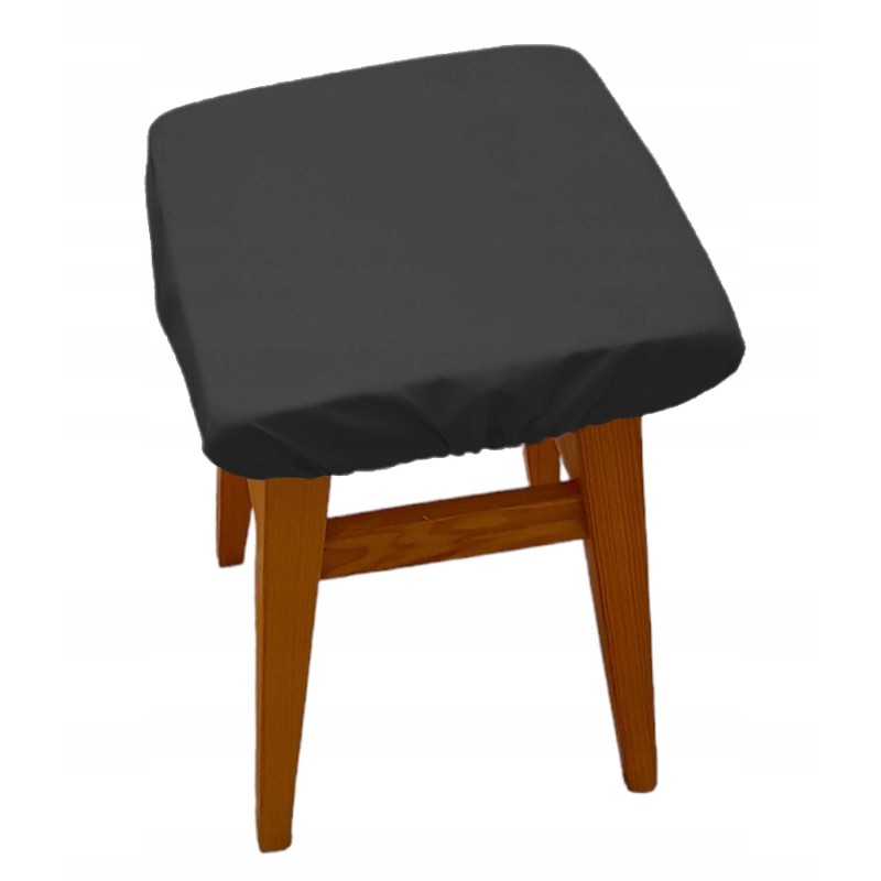 Kvadratinis dėmėms atsparus pagalvės užvalkalas 30x30 juodas